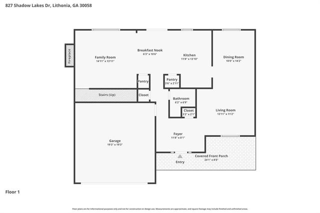 827 Shadow Lake Drive, Lithonia, GA 30058