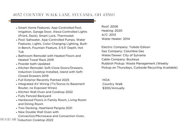4652 Country Walk Lane, Sylvania, OH 43560