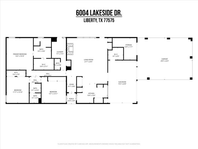 6004 Lakeside Drive, Liberty, TX 77575