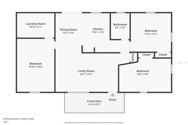 4327 BEACON SQUARE DRIVE, Holiday, FL 34691