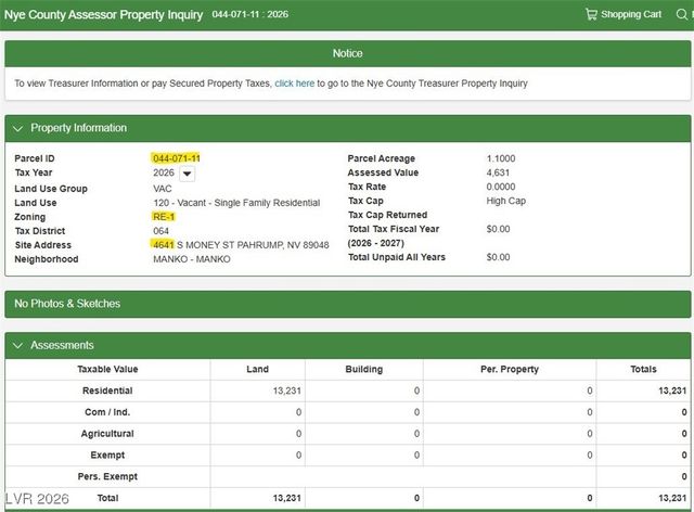 4671 Money Street, Pahrump, NV 89048