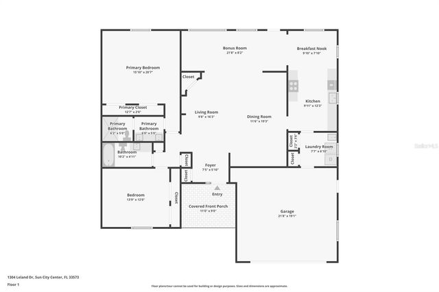 1304 LELAND DRIVE, Sun City Center, FL 33573