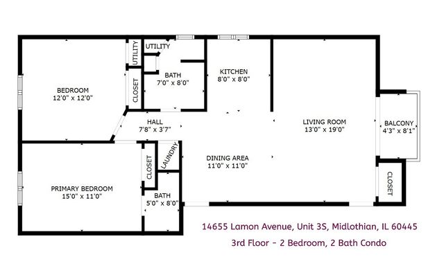 14655 Lamon Avenue 3S, Midlothian, IL 60445
