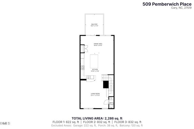 509 Pemberwich Place, Cary, NC 27519