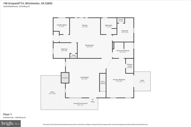 140 GRAYWOLF TRL, Winchester, VA 22602