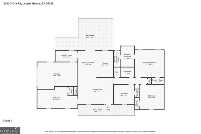 3682 S Ola Road, Locust Grove, GA 30248