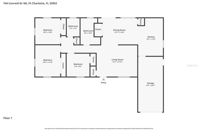 744 CONREID DRIVE NE, Port Charlotte, FL 33952