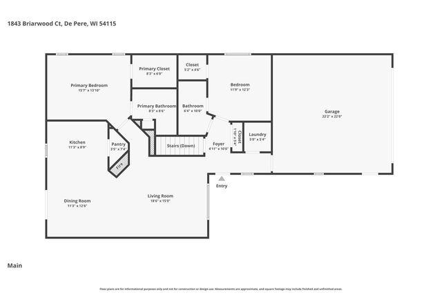 1843 BRIARWOOD COURT, De Pere, WI 54115