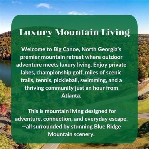 1458 Valley View Drive, Big Canoe, GA 30143