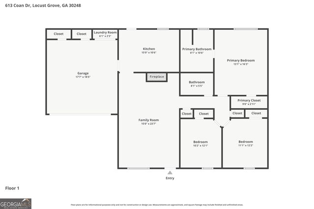 613 Coan Drive, Locust Grove, GA 30248