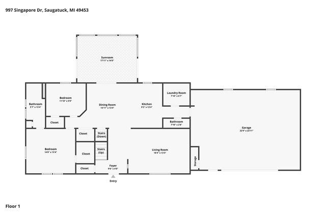 997 Singapore Drive, Saugatuck, MI 49453