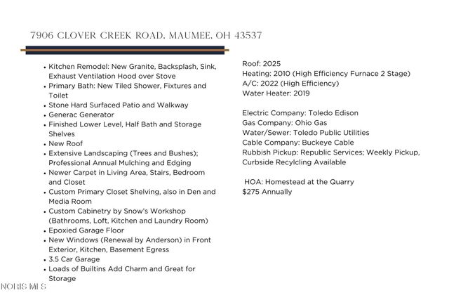 7906 Clover Creek Road, Maumee, OH 43537