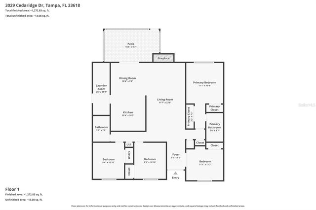 3029 CEDARIDGE DRIVE, Tampa, FL 33618