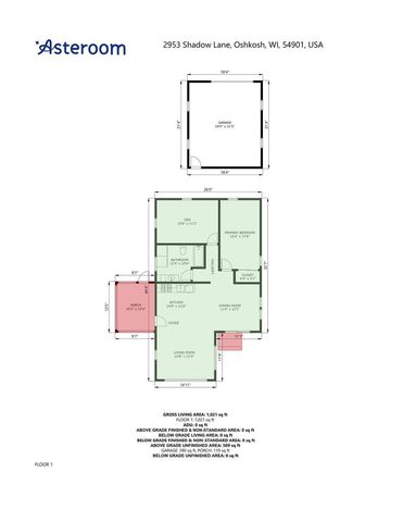 2953 SHADOW LANE, Oshkosh, WI 54901