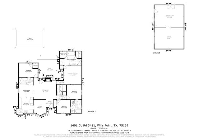 1401 Vz County Road 3411, Wills Point, TX 75169