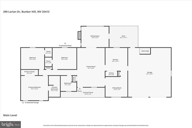 290 LARIAN DR, Bunker Hill, WV 25413