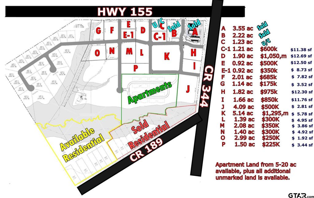 20175 S HWY 155 LOT E-1, Flint, TX 75762