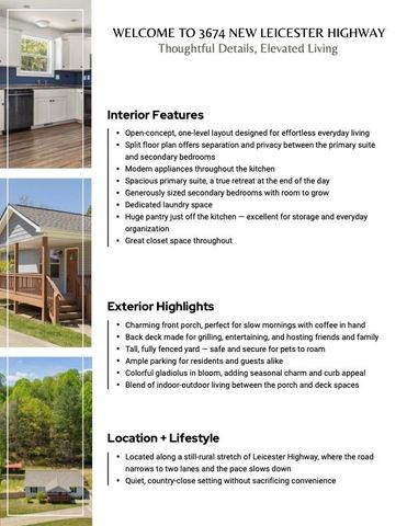 3674 New Leicester Highway, Leicester, NC 28748