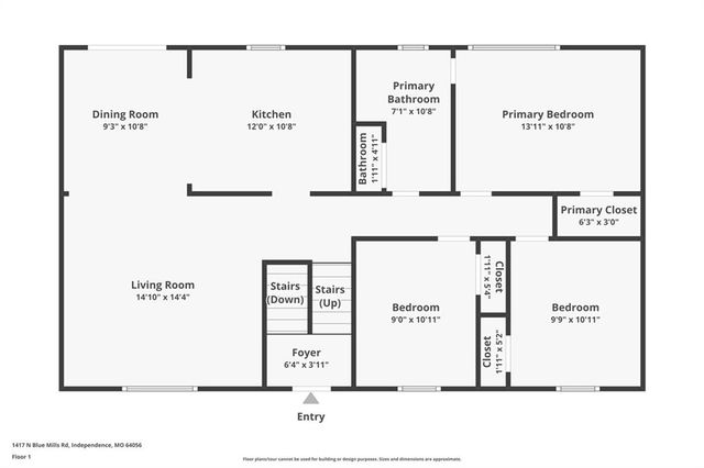 1417 N Blue Mills Road, Independence, MO 64056