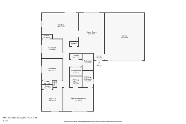 17861 Harvard Lane, Country Club Hills, IL 60478
