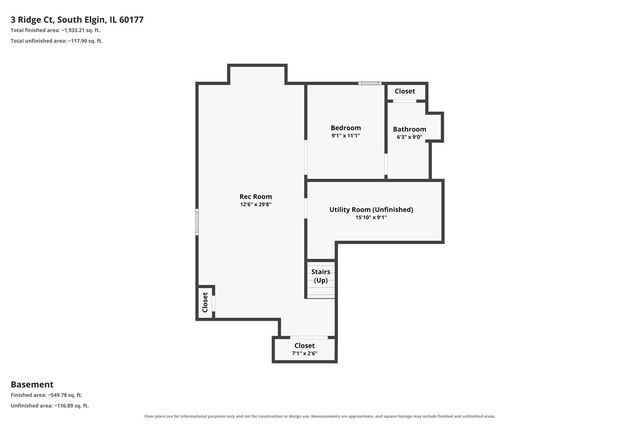 3 RIDGE Court, South Elgin, IL 60177