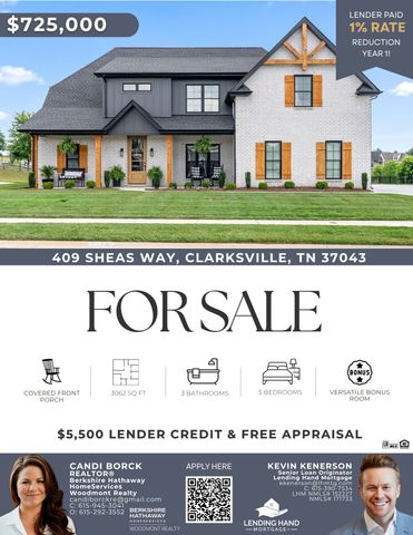 409 Sheas Way, Clarksville, TN 37043