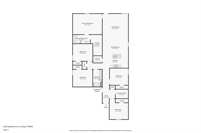 2203 Loganberry LN, Luling, TX 78648