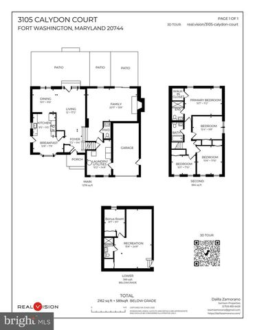 3105 CALYDON CT, Fort Washington, MD 20744