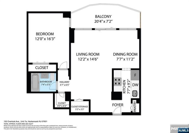 150 Overlook Avenue 7A, Hackensack, NJ 07601