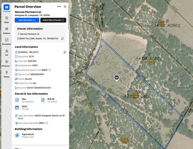 Tract 10 StarGazer Ranch, Lampasas, TX 76550