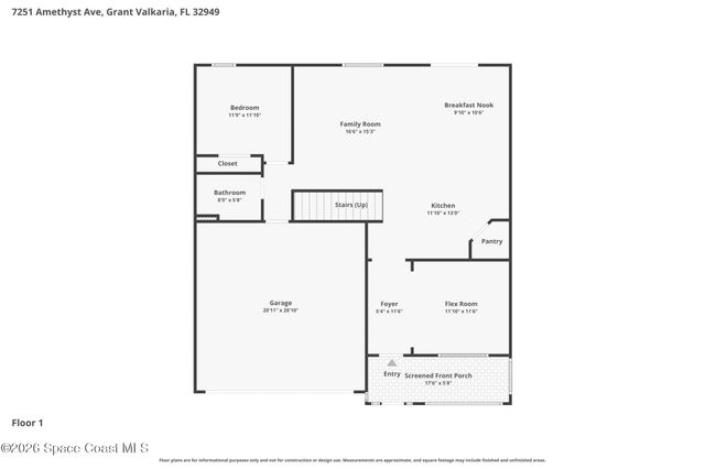 7251 Amethyst Avenue, Grant-valkaria, FL 32949