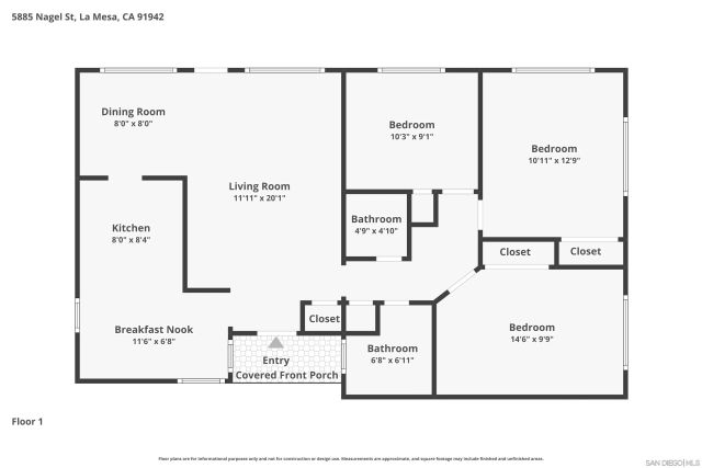 5885 Nagel, La Mesa, CA 91942