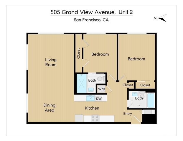 505 Grand View Avenue 2nd, San Francisco, CA 94114