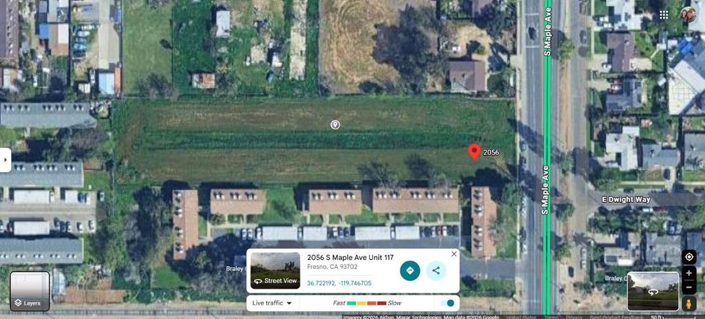 Image 1 of property listing at 2056 S Maple Avenue, Fresno, CA 93702