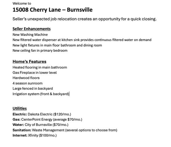 15008 Cherry Lane, Burnsville, MN 55306