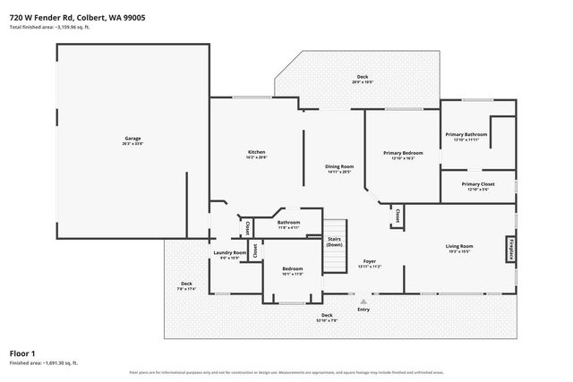 720 W FENDER Rd, Colbert, WA 99005