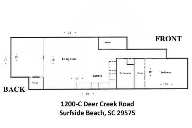 1200 Deer Creek Rd Unit C, Surfside Beach, SC 29575
