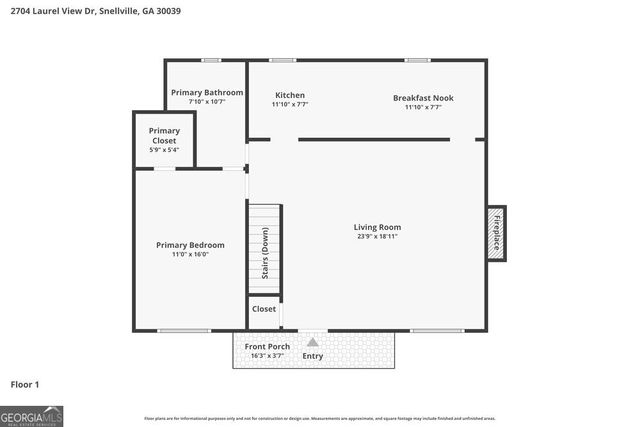 2704 Laurel View Drive, Snellville, GA 30039