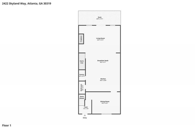 2422 Skyland Way NE, Brookhaven, GA 30319