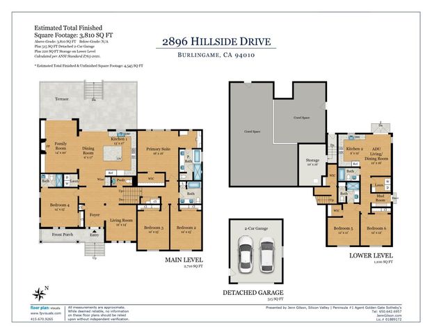 2896 Hillside Drive, Burlingame, CA 94010