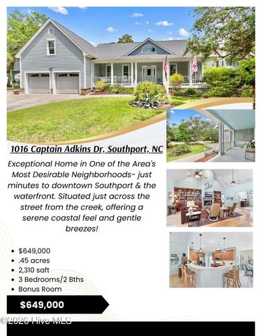 1016 Captain Adkins Drive SE, Southport, NC 28461