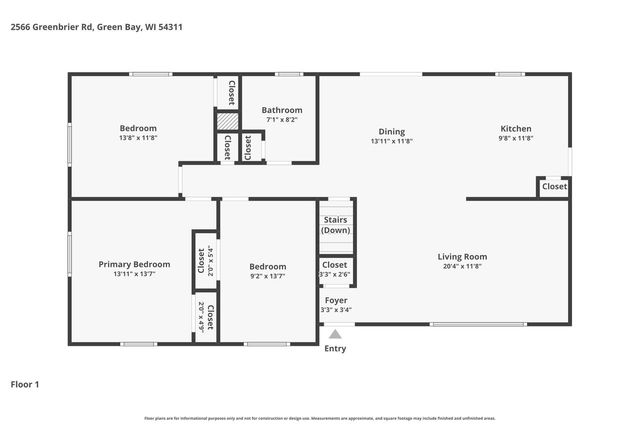 2566 GREENBRIER ROAD, Green Bay, WI 54311