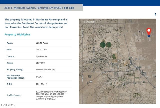 2631 East Mesquite Avenue, Pahrump, NV 89060