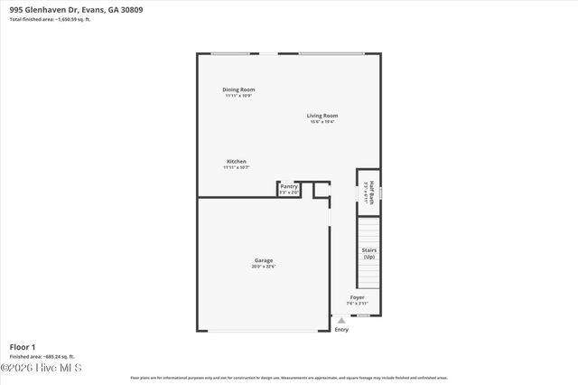 995 Glenhaven Drive, Evans, GA 30809
