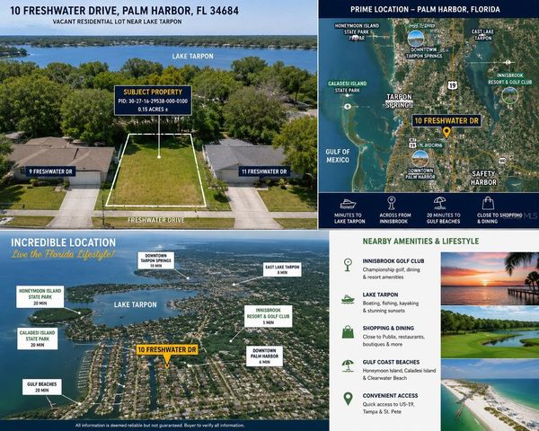 10 FRESHWATER DRIVE, Palm Harbor, FL 34684
