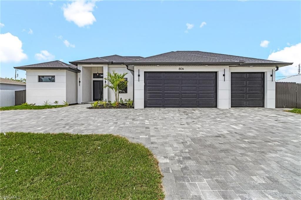 806 Santa Barbara BLVD, CAPE CORAL, FL 33991 — exterior