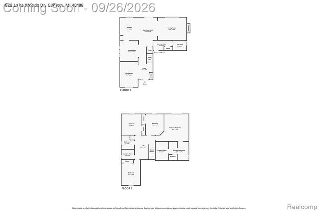 822 Lake Woods Drive, Canton, MI 48188