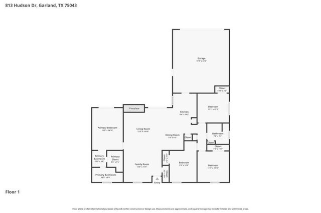 813 Hudson Drive, Garland, TX 75043