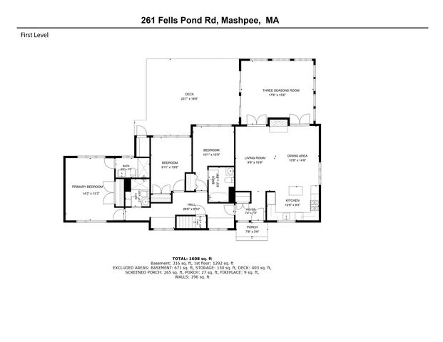 261 Fells Pond Road, Mashpee, MA 02649