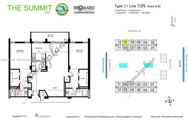 1201 S Ocean Dr 610N, Hollywood, FL 33019